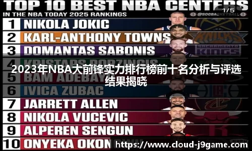 2023年NBA大前锋实力排行榜前十名分析与评选结果揭晓